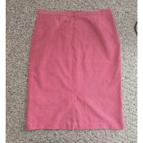 Casual Corner mauve corduroy midi skirt 14 - Picture 5 of 9